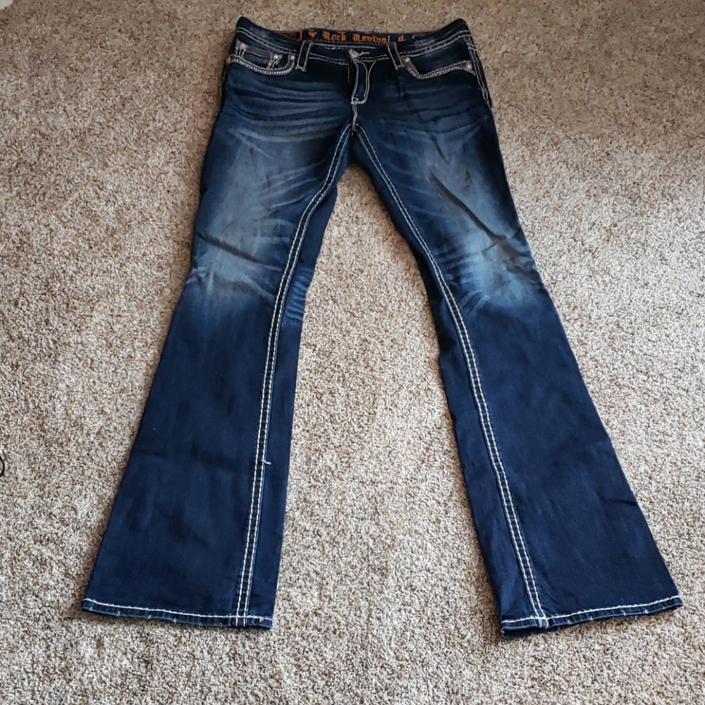 Rock Revival bootcut utility jeans size 30